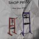 Hydraulic Press, 20 Ton H-Frame Garage Floor Adjustable Shop Press with Stamping Plates to Bend, Straighten, Or Press Parts, Install Bearings & U-Joints (Red)