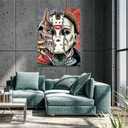 Halloween Diamond Painting Kits 5D DIY Diamond Art for Adults Horror Movies Characters Gem Art Kits Accessories Full Drill Kit 5D Diamond Painting Halloween for Home Wall Decor Gifts (11.8x15.7in)