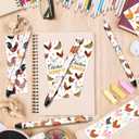 Chicken UV DTF Stickers - 48 Sheets Chicken UV DTF Pen Wraps, Farm Animal UVDTF Transfer Decals for Pens, Waterproof Rub on Stickers, DIY Pen Crafts