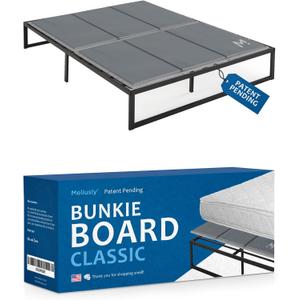 Meliusly Premium 10mm Bunkie Board King Size (76x80'') Patent Pending Low Profile Bed Board Design - Breathable, Noise Minimizing, Moisture Resistant Bunkieboards, Low Profile Bed Support (King (76x80''))