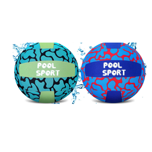 Wettarn 2 Pcs Swimming Pool Water Volleyball Soft Neoprene Beach Pool Waterproof Volleyball Indoor Outdoor for Pool Game, 7.9 Inch Diameter, 2 Colors