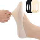 Womens No Show Thin Socks Cotton Nylon Low Cut Liner Non Slip hidden Invisible Socks for Flats Sneaker 4-6 pack