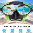 Kids Swim Goggles with Nose Cover for 3-12, 2 Pack Anti Fog/UV Swimming Goggles Mask for Boys Girls Toddler