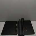 TV Tray Table for Couch, Height Adjustable/360 Swivel/180 Flip-Over Panel Design C-Shaped End Table, Sofa Arm End Side Table with Phone & Tablet Slot for Eating, Laptop,Couch Bed (Black)