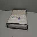 INOVADAY 100% Blackout Curtains for Bedroom, Black Out Curtains 96 Inch Long, Clip Rings Linen Blackout Drapes, Thermal Insulated Room Darkening for Living Room, 2 Panels - Oatmeal,W50xL96