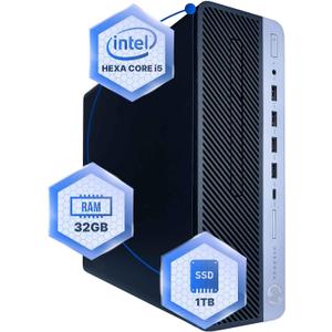 HP ProDesk 600G4 Desktop Computer | Hexa Core Intel i5 (3.2) | 32GB DDR4 RAM | 1TB SSD Solid State | Windows 11 Professional | Home or Office PC 