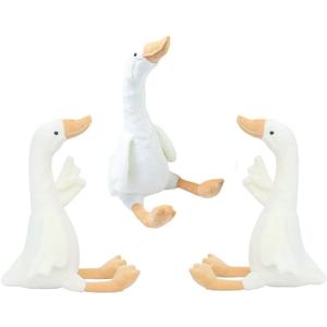 3pcs 15.7" Swan Stuffed Animal,Goose Plush White Stuffed Animal Toy Gifts for Kids