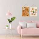 Yomisex Trendy Autumn Pumpkin Wall Art Poster, Boho Colorful Rustic Farmhouse Fall Pumpkins Canvas Prints Wall Art Framed for Home Bedroom Living Room Decor, 12x16 Inch Set of 2