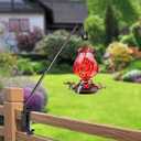 BOLITE Heavy Duty Deck Hook, 16 Inch Bird Feeder Hanger for Hummingbird Feeders, Planters, Lanterns, Wind Chimes, 360 Rotatable Arm, Black, Birthday Gifts for Women Men, Gifts for Mom Dad