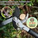 YRTSH Loppers for Tree Trimming, Heavy Duty Branch Cutter Tree Clippers with Compound Action, Chops Thick Branch Ease, Garden Lopper Pruning, 32 Inch Tree Trimmer with 2" Clean Cut Capacity