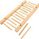 FIXOSHEE Practical Wooden Thread Holder for Easy Sewing Lightweight Spool Storage Rack Spools Organizer for Craft DIY Projects Durable Construction Simple Design for Home Use