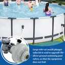 Pool Plunger Valve 12355 Large Inlet Air Nozzle Fits for Intex Above-Ground Pool Parts Replacement, On/Off Plunger Valve with Strainer also Compatible Frame Set & Ultra Frame Pool