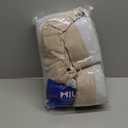 MIULEE Taupe Pinch Pleated 100% Blackout Linen Curtains 96 Inch Length 2 Panels Set, Black Out Memory Trained Pleat Curtains Light Blocking Room Darkening Drapes for Bedroom Living Room Window