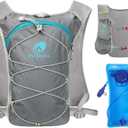 Small Lightweight Running Hydration Vest with 2L Water Bladder for Women, Lightweight Water Backpack Hydropack for Hiking (Grey)