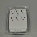 Belkin 6-Outlet Wall Surge Protector w/ 2 USB-A Ports, Wall-Mountable Surge Protector for Home, Office, Travel, Computer Desktop, Laptop, Phone Charger, & More - 900 Joules of Protection