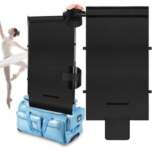 Winceed Privacy Curtain for Dance Bag, 59"x31.5" Portable Dance Bag Changing Curtain, 600D Oxford Fabric, Dance Bag Suitcase Curtain for Training Competition Backstage Outdoor Camping (Black)