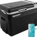 EUHOMY 12 Volt Refrigerator, 32QT(30L) Electric Cooler, Car Fridge APP Control, Car Refrigerator 12/24V DC 110-240V AC, Portable Freezer Usable Battery for Camping, Travel, Truck, Outdoor