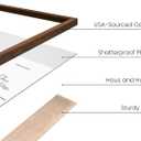 HAUS AND HUES Walnut Rustic Frame - 16x20 Wooden Poster Holder, Natural Wall Display, 16x20 in