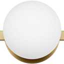 Bathroom Vanity Light Fixtures, Modern 3 Lights Globe Wall Sconce Lighting Aged Brass, Porch Wall Mount Light Fixture for Bathroom, Mirror Cabinets Hallway Stairs