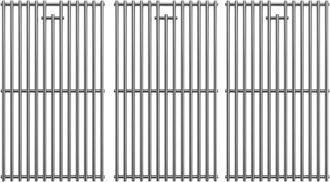 SafBbcue 97888 Grill Grates for Monument Grill 24633 13892 17842 24367 35633 41847NG Grill Replacement Parts, Stainless Steel Cooking Grids for Monument 35633R 35633B D405 D425 4-Burner Accessories