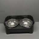 URPOWER 3-in-1 Elevated Dog Bowls - Mess Proof Double Deck 4 Height Adjustable Raised Stand with 2 Stainless Steel Food Bowls & Licking Plate for Small, Medium & Large Dogs