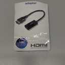 Philips DisplayPort to HDMI Adapter, Unidirectional, Works with Laptops, Tablets, Full HD 1080p, 4K Ultra HD, Mac and PC Compatible, Compact Design, Portable, Black, SWV9200G/27