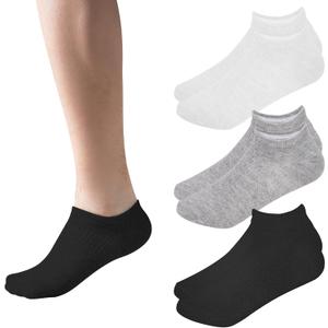 3 x Sunm Boutique No Show Socks Womens Low Cut & Non Slip, Invisible Liner Casual & Formal Socks, Flat Boat Line 3 Pairs (M)