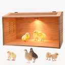 Brooder Box for Chicks, Chicken Brooder with Heater for Baby Poultry (19.7*12*12 inch)