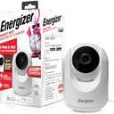 Energizer Smart 2K Indoor Pan & Tilt Wired Camera, Motion Tracking, Two-Way Audio, Night Vision, Instant Notifications, Recording, App, Hub-Free Wi-Fi Connection, Compatible with Alexa & Google Home