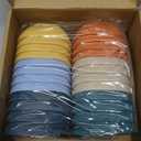 Tioncy 24 Pack 4.5 oz Small Wheat Straw Dipping Bowls Unbreakable Dessert Bowls Soy Sauce Dishes 3.7 x 3.7 x 1.5 Mini Prep Saucer Dipping Saucers for Side Dish Ketchup Soy Dessert Snack(Dark Color)