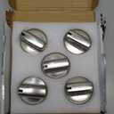 AMI PARTS WB03X24818 Gas Stove Knob Replacement for GE,100% Stainless Steel Stove Replacement Knobs PS11729081 AP5989029,Compatible with ge Stove Knob (Not Universal)