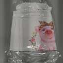 Preppy Animal Tote Bag, Animal Canvas Tote Bag, Reusable Grocery Shopping Shoulder Bags (Pig)