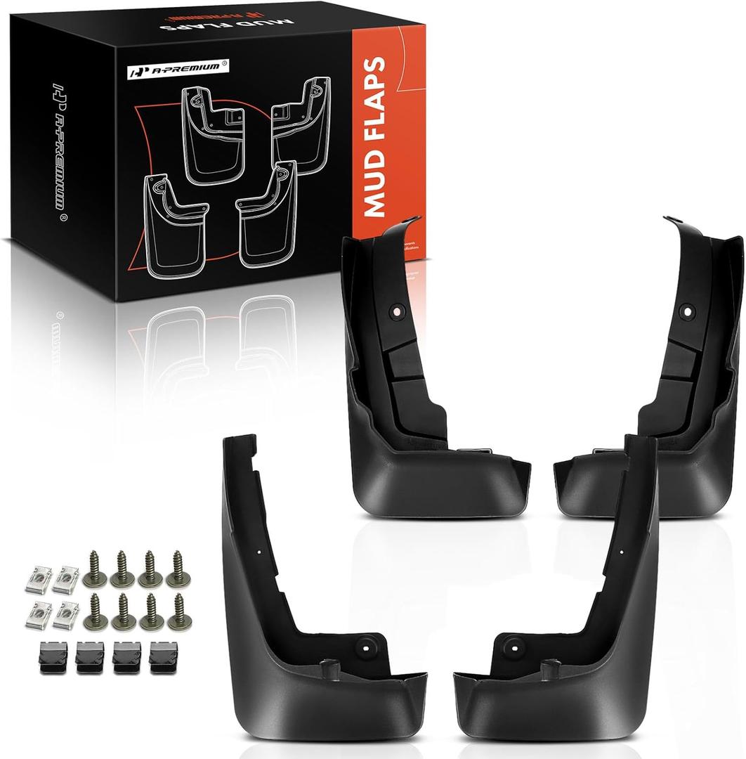 A-Premium Set of 4PCS Mud Flaps Splash Guards Mudflaps Mudguards with Hardware Kits Compatible with BMW G07 Series X7 2019 2020 2021 2022 2023, with Running Board