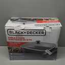 BLACK+DECKER Electric Skillet, Variable Temperature Control, Nonstick Cooking Surface, Dishwasher Safe, Tempered Glass Lid, 12"x15"