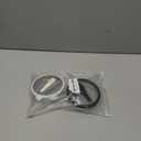 Flip Straw Lid for Stanley Quencher, Spill Proof 40 OZ Tumbler Lids for Stanley Cup, Non Spill Straw TOP Cover Replacement Accessories with Brush Black and White