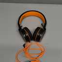 AILIHEN Kids Headphones, I35 On-Ear Headphones for School, Safe Volume 93dB, HD Mic Stereo Headphone for Kid Girls Boys, Foldable 3.5mm Wired for Chromebook, Laptop, Computer, Tablet (Black Orange)