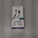 6 Foot Braided Nylon Micro Black Chrome USB Charge/Sync Cable