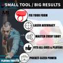 5 x Cue Grip Trainer for Billiards & Pool - Silicone Alignment Ring, Improve Your Stroke & Shot Accuracy | Billiard Practice Aid with Instruction Manual Billiard Training Aids Billiards Accessories