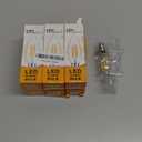 12 Volt Candelabra Light Bulbs 40 Watt Equivalent Low Voltage Candelabra Bulbs E12 Base, 12V Candelabra Bulbs 2700K Warm White 4W LED Bulbs for RV, 6 Pack