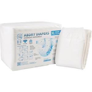 Littleforbig Adult Diaper 10 Pieces - ABDry White Diapers (X-Large 48"-56")
