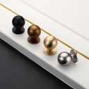 Asidrama 10 Pack Matte Black Kitchen Cabinet Knobs, Cabinet Knobs Kitchen Cabinet Hardware for Cupboard Drawer Knobs Dresser Knobs