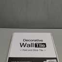 DICOFUN 10-Sheet Peel and Stick on Tile Backsplash Stainless Steel Metal for Kitchen Stove (10 Sheets, 12"x12"x0.12", Brushed Aluminum)