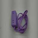 Purple Small Power Strip, 4 AC Outlets 3 USB Ports (17W Fast Charge), 5 Ft Flat Extension Cord, Travel Cute Kawaii Purple Desk Accessories