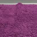 OLANLY Bathroom Rugs 30x20, Extra Soft Absorbent Chenille Bath Rugs, Rubber Backing Quick Dry, Machine Washable Bath Mats for Bathroom Floor, Tub and Shower, Home Decor Accessories, Purple