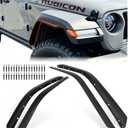Fender Flares Compatible with 2018-2026 Jeep Wrangler JL Rubicon & 4XE