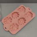2 Pack Flower Cake Silicone Mold for Baking, 6 Cavity 3D Daisy Flower Cake Pans Rose Chocolate Mold Jello Molds for Making Mousse Mini Cake Cheesecake Soap Jelly Pudding Brownies Muffins (Pink+Purple)