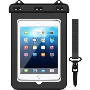 8 inch Waterproof Tablet Case, Tablet Pouch Dry Bag with Lanyard for iPad mini 2019/4 / 3/2, Galaxy Tab A / S2 / Tab E 8.0", ASUS ZenPad, Fire HD 8/7, Lenovo Tab M8, Up To 8 inch