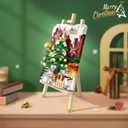 Mini Building Christmas Tree 3D Painting Block Set, 667PCS DIY Creative Stereograph Building Model Kit, MOC Construction Toy, Not Compatible with Maior Brands Building Bricks (1283)
