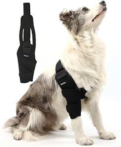 Spajoy Dog Elbow Brace for Pet Elbow and Shoulder Support for Elbow Arthritis, Dysplasia, Elbow Calluses, Elbow Brace for Front Leg Dog Elbow Protector for Pets Elbow Dysplasia, XL