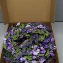LZNPA 26 Inch Large Lavender Wreath for Front Door Greenery Summer Spring Wreaths for Front Door Wreaths for Front Door All Seasons for Wedding Farmhouse Wall Porch Window Decor(Purple Lavender)